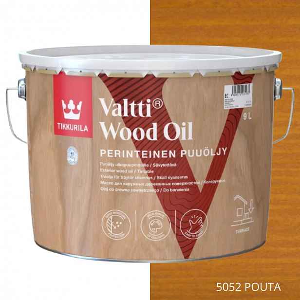 Tikkurila Valtti Wood Oil Olej Na Dřevo 9 L Barva 5052 Pouta