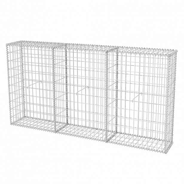 vidaXL Gabionový koš pozinkovaná ocel 200 x 30 x 100 cm