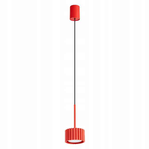 Závěsná lampa Aura 1 červená Gx53 Stropní osvětlení s převisem Sollux