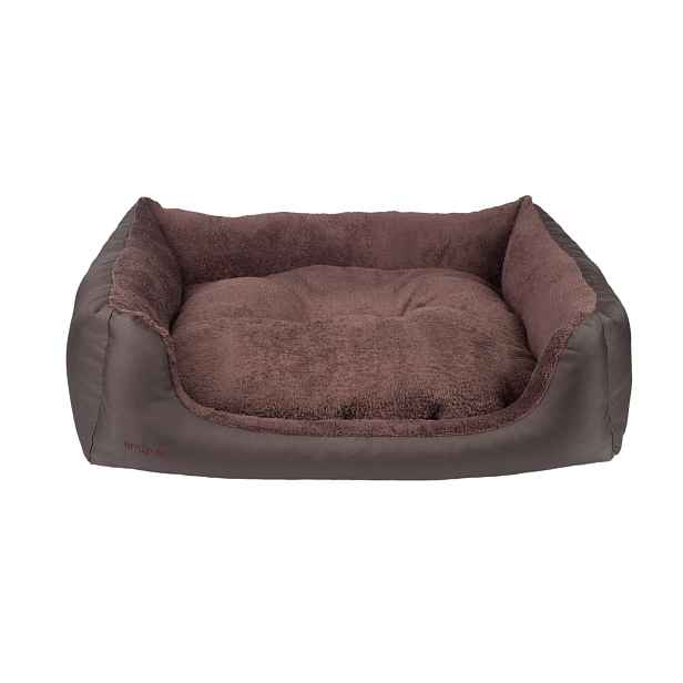 Pelíšek pro psa ARTHUR SOFA hnědá velikost XS, S, M, L, XL, XXL Rozměr: XS - 48x46x16 cm