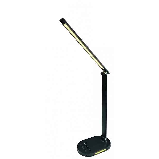 STOLNÍ LAMPA ALIS BLACK CCT 5 BARW 7W DIM USB LB1