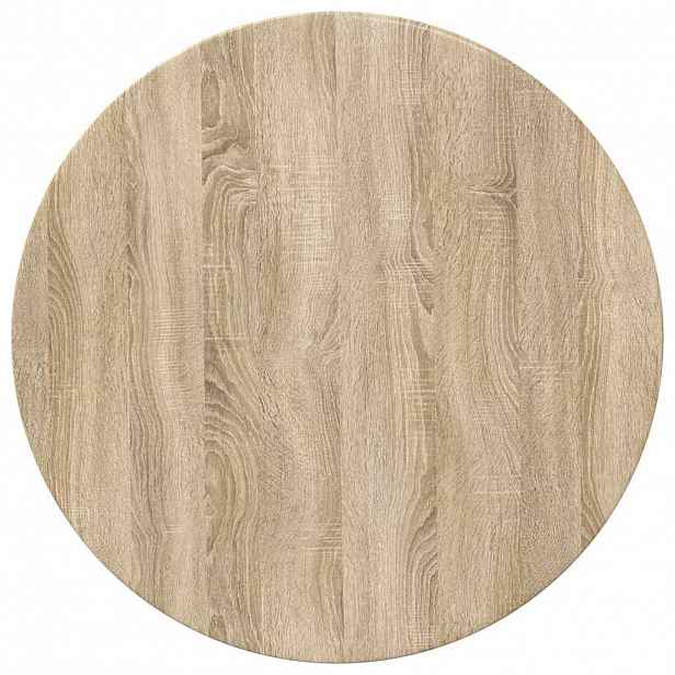 vidaXL Deska stolu Ø 70 x 1,5 cm Kulatý Kompozitní dřevo Dub sonoma
