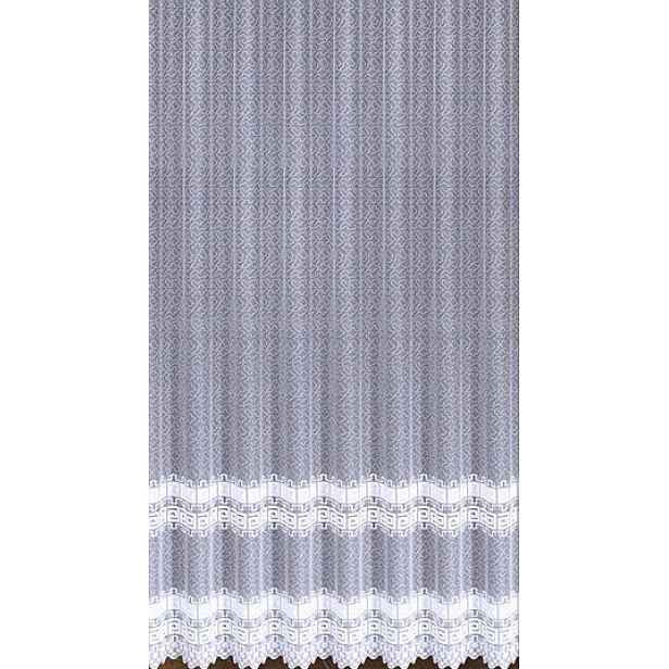 Mg Záclona žakár 618/211 Bílá 250x250 cm Hotová S Páskou M