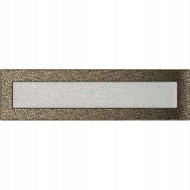 Ventilační mřížka do krbu 11x42 černo-zlatá