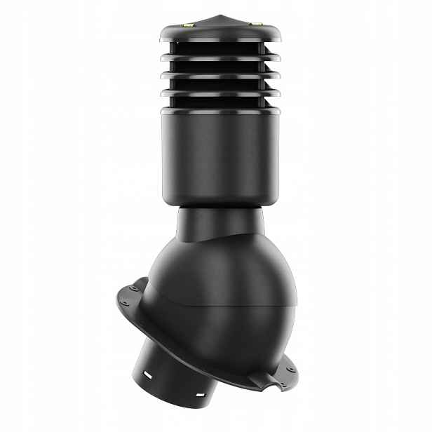 Větrací komín Smartline profil M fi 125 mm, zateplený, černý
