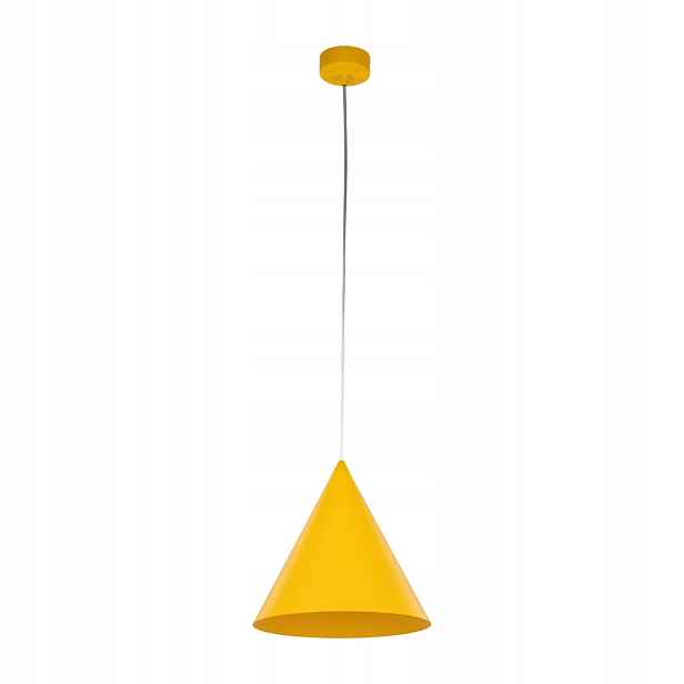 Závěsná Lampa TK-Lighting Cono M Žlutá kuželová E27 do kuchyně