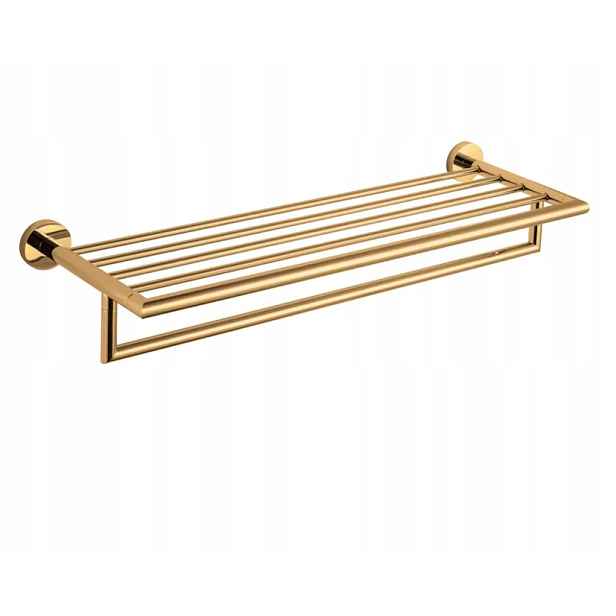 Stella Classic polička s relingem 65 cm zlatý lesk 07.02060-G