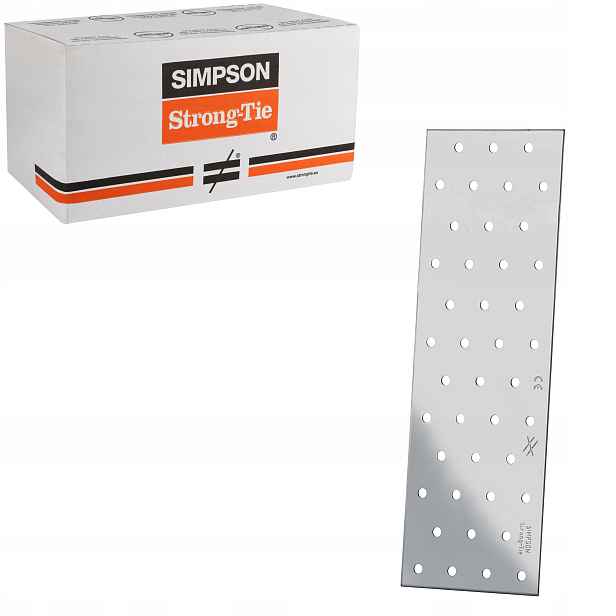 Tesařské spojky ploché 80x240 mm 50 Ks Perforované destičky Simpson NP20