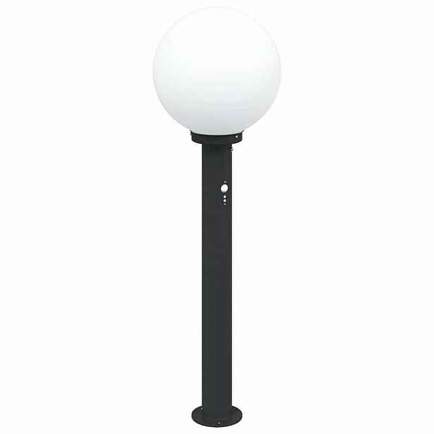 vidaXL Sloupkové svítidlo se senzorem 80 cm černé IP44