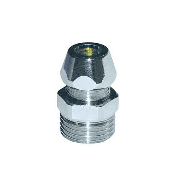 Eco produkty Chromovaná svěrná přechodka vnější závit 1/2" x 10 mm - redukce pro měděnou trubičku 10 mm