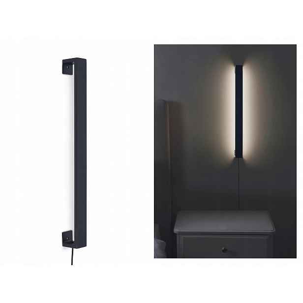 Led Nástěnná Lampa Kea 5W 50CM Černá Matná 4000K Dekorativní Lampa