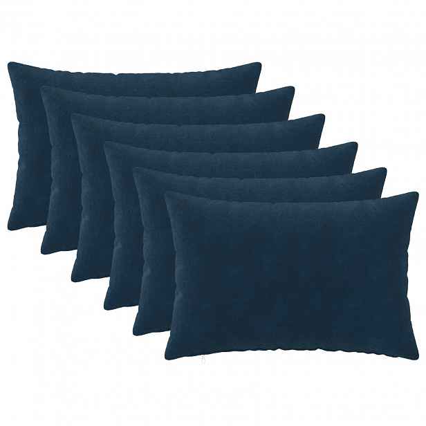 vidaXL Povlak na polštář 6 pcs HEERLEN Modrá 40 x 60 cm