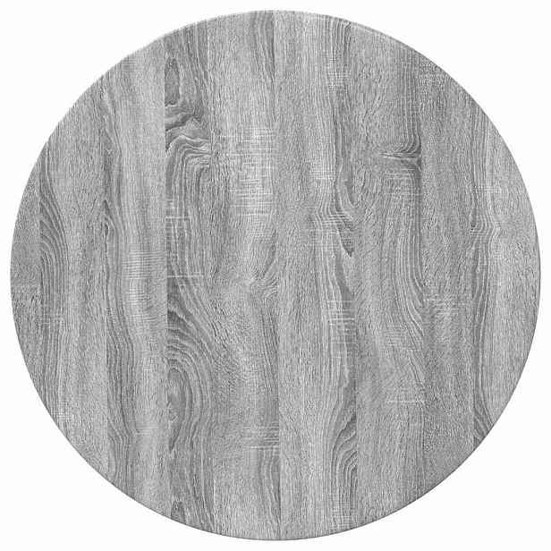 vidaXL Deska stolu Ø 70 x 1,5 cm Kulatý Kompozitní dřevo Šedý Sonoma