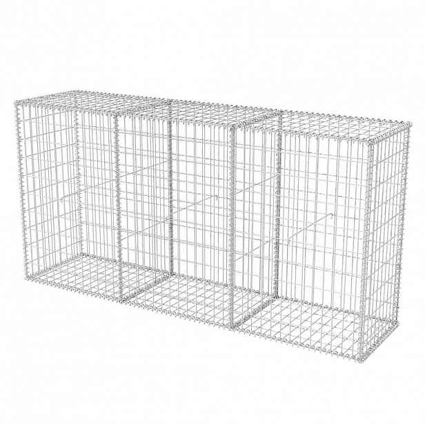 vidaXL Gabionový koš pozinkovaná ocel 200 x 50 x 100 cm