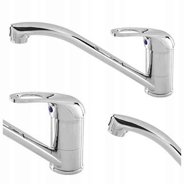Kuchyňská Dřezová Baterie Diamond Fidži Vysoká Kvalita, Chrom