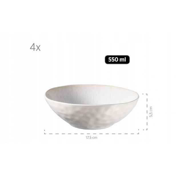 Misky Mäser Frozen, 4 ks, na okvětní lístky/ramen/polévku, Ø17,5 cm, 550 ml