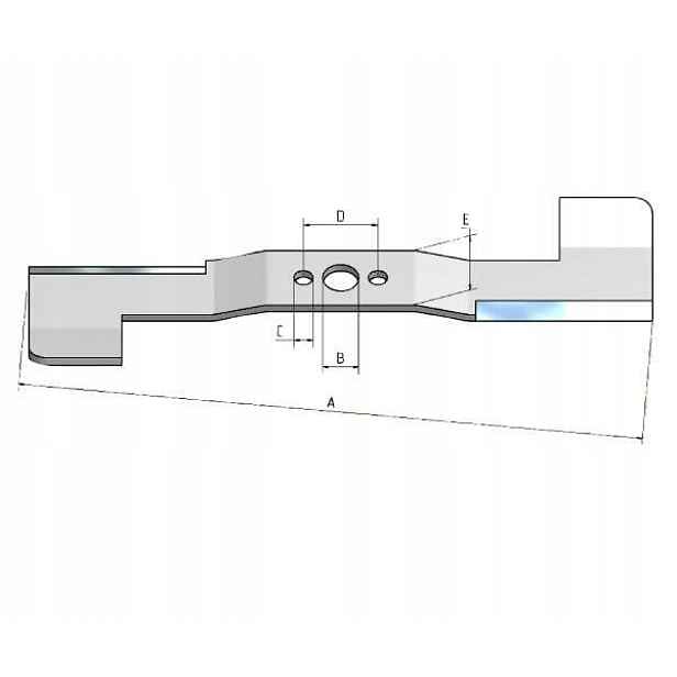 Nůž s lopatkami, levý, vhodný pro Castelgarden FGP406566