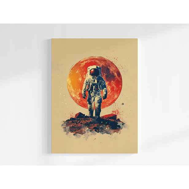 Obraz Na Plátně Canvas Astronauta Mars Kosmos Červená Planeta 60x80