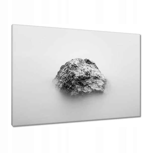 Obrazy 100x70 Černobílá Skála
