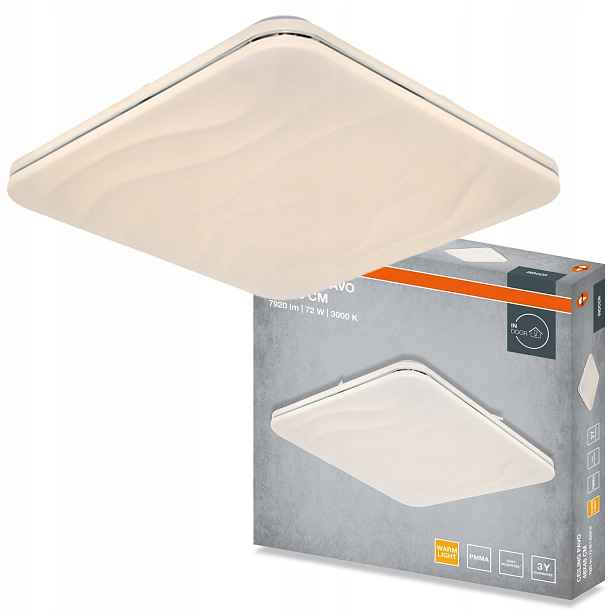 Stropní Svítidlo Led Stropní Svítidlo Nástěnné svítidlo Panel 72W 5040lm 3000K Osram