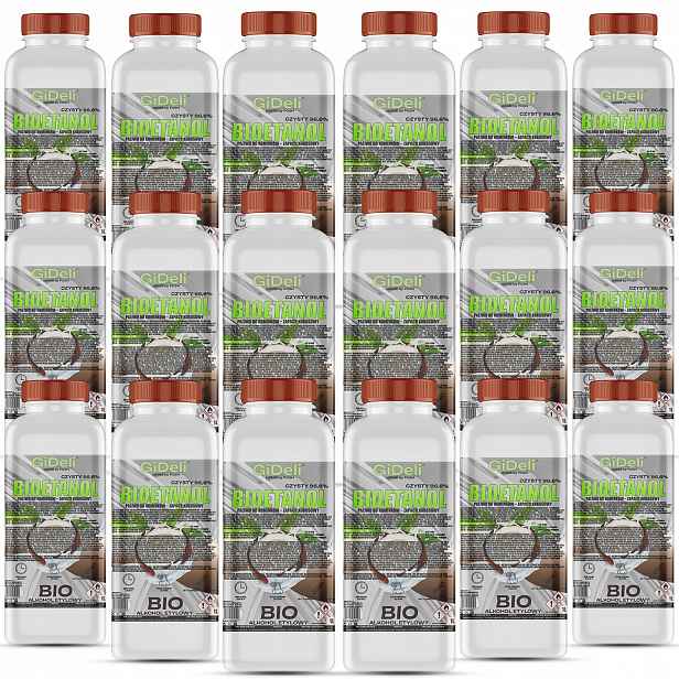 Bioetanol do krbu 18 x 1 l s vůní kokosu, biopalivo