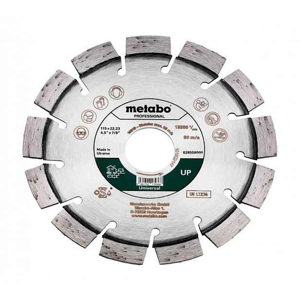 Metabo - Diamantový řezný kotouč na stavební materiály 115x22,23 mm 628558000