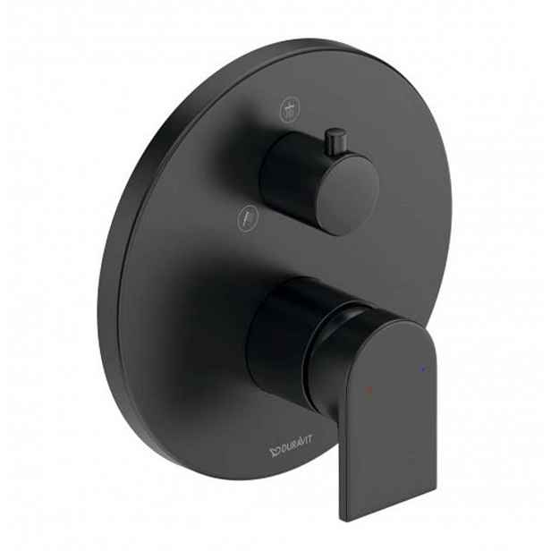 Duravit Tulum - Sprchová baterie pod omítku, pro 2 spotřebiče, matná černá TU4210012046