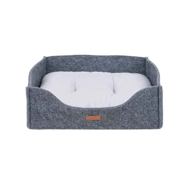 Pelíšek pro psa HYAGGO SOFA 2v1 šedá velikost S, M, L Rozměr: M - 51x41x16 cm