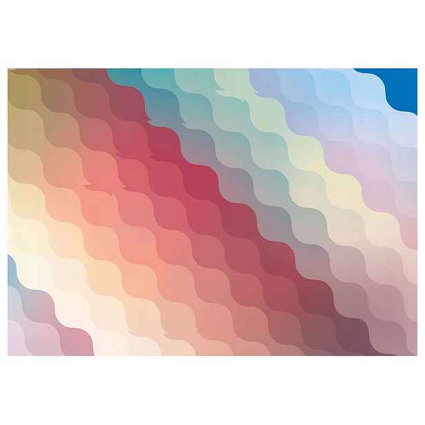 Tapeta Pastelové vlny Abstrakce Gradient Moderní dekor 300x210 lepidlo