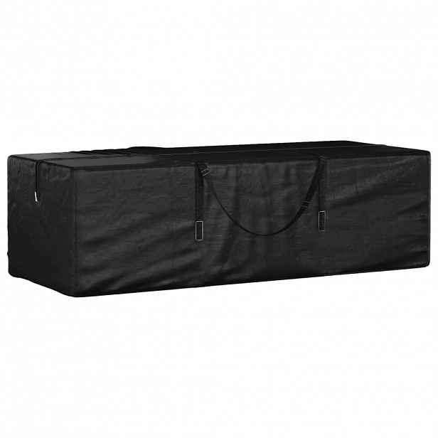 vidaXL Úložný vak na zahradní podušky černý 135x40x55 cm polyethylen