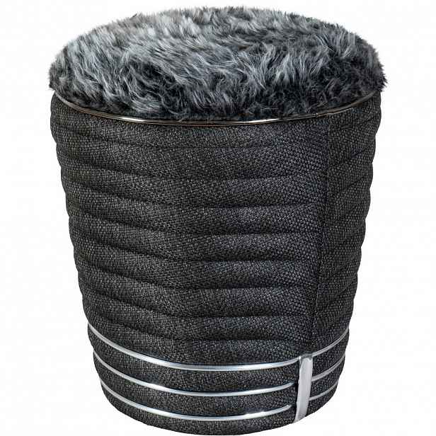 MID.YOU TABURET, textil, 42/50 cm