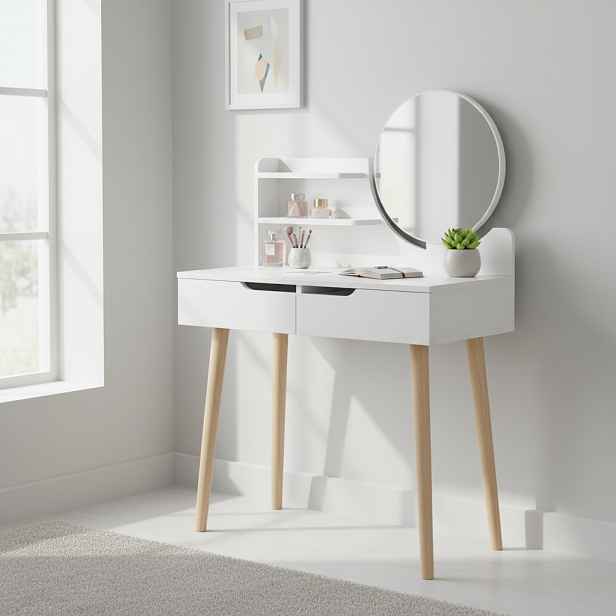 ArtJum Toaletní stolek SCANDI 2 bílá | CM-989252