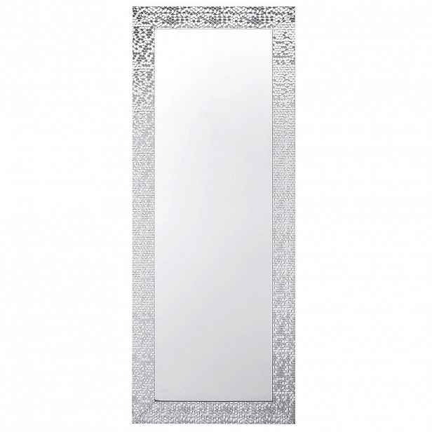 Beliani NÁSTĚNNÉ ZRCADLO stříbrné obdélníkové 50 /130 cm Marans