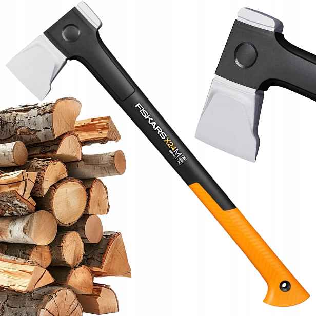 Fiskars Štípací Sekera X24, Čepel M Pro Zahradu, Lehká, Ostrá X-series
