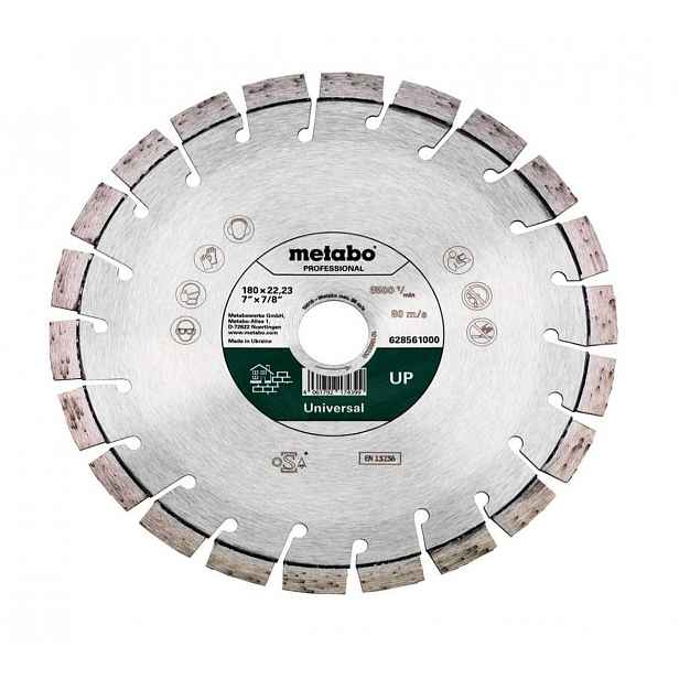 Metabo - Diamantový řezný kotouč na stavební materiály 180x22,23 mm 628561000