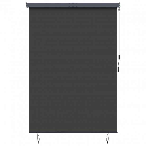 vidaXL Roleta Antracitová 180 x 250 cm Textil a hliník