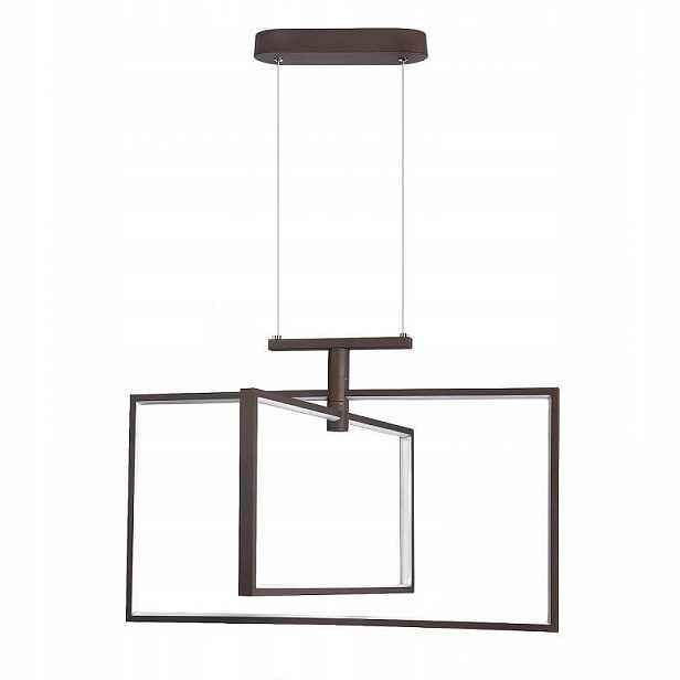 Závěsná Led lampa 45W Porto Hnědá Obdélníky Neutrální barva 4000K
