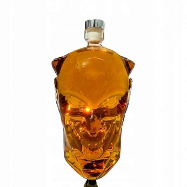 Karafa Na Whisky Skleněná Ďábel na alkohol Dárek pro muže 900 ml