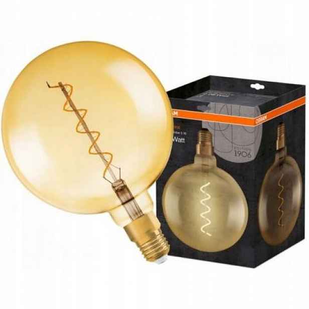 Led žárovka E27 5W 300lm 2000K Teplá Vintage 1906 Big Globe Osram