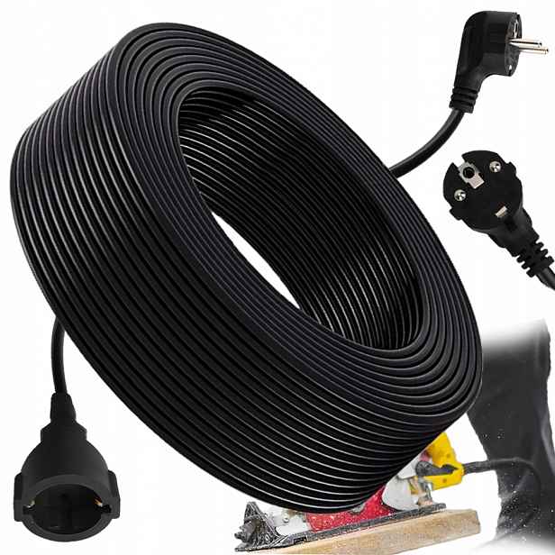 Prodlužovací Kabel 3 X 0.75 20 M Stavební Pro Sekačku Na Trávu