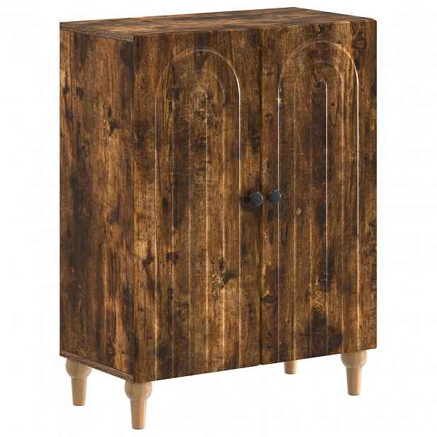 vidaXL Koupelnová úložná skříň ALKMAAR Kouřový dub 59,5 x 31 x 80 cm