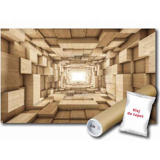 Fototapeta Tunel Komin 3D 10C F3XL 416x254 F3247