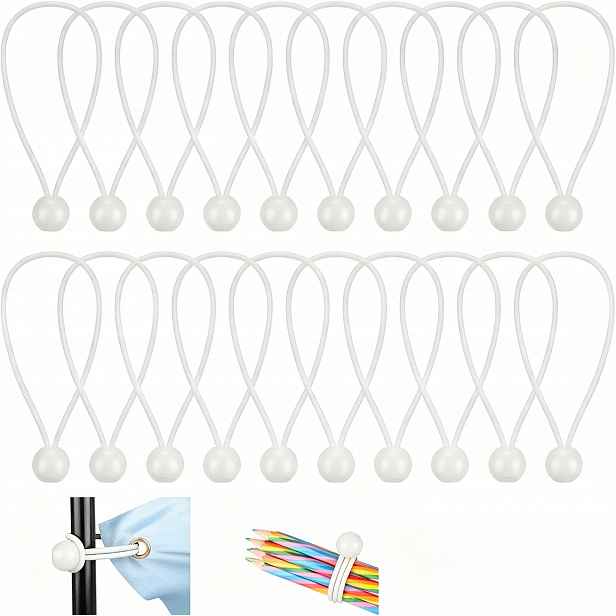 100 Ks Elastické Lanko Zapínací Gumička Pro Upevnění Plachty Stan 16CM
