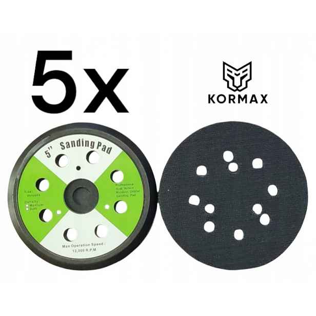 Sada 5ks Brusný talíř 125 mm 8H disk brusná deska na 3 šrouby