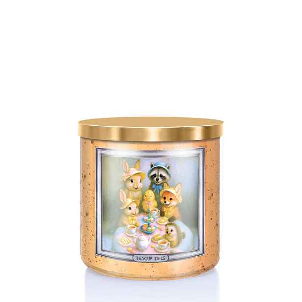 Kringle Candle Easter Teacup Tails vonná svíčka tumbler 411 g