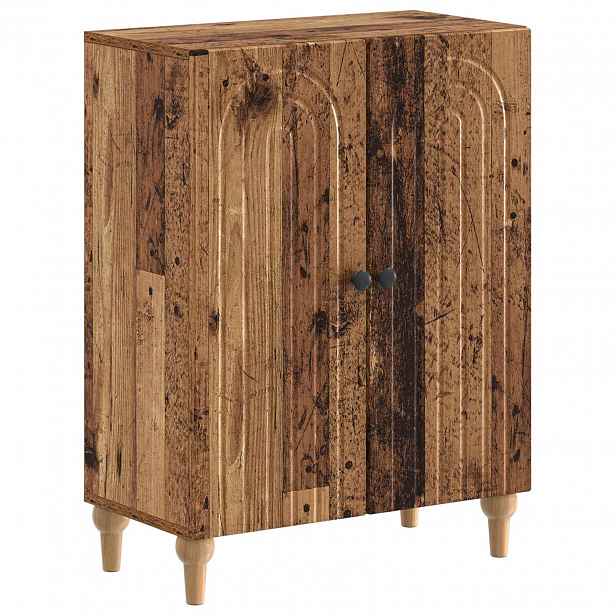 vidaXL Koupelnová úložná skříň ALKMAAR Staré dřevo 59,5 x 31 x 80 cm
