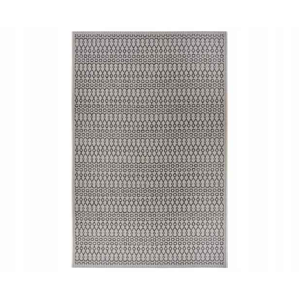 Koberec na terasu 200x290 cm typu sisal, plochý, šedo krémový