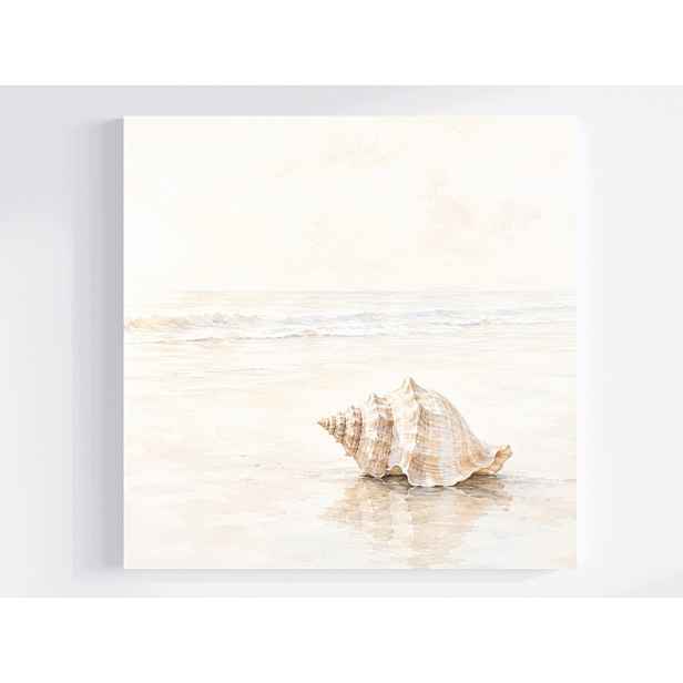 Obraz Na Plátně Canvas Moře Oceán Pláž Vlny Písek Mušle Slunce 50x50
