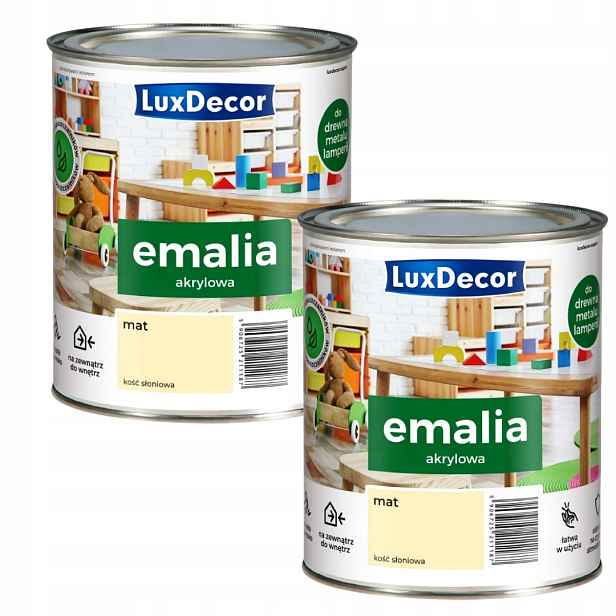Sada 2KS Luxdecor Univerzální Smalt 0,75L Slonová Kost Matná