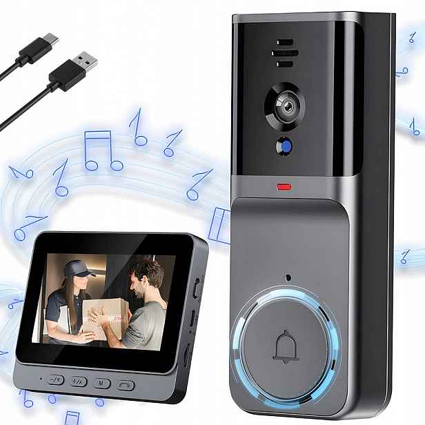 Bezpečnostní kamery pro dveře, Dveřní zvonky, Přenosné videozvonky